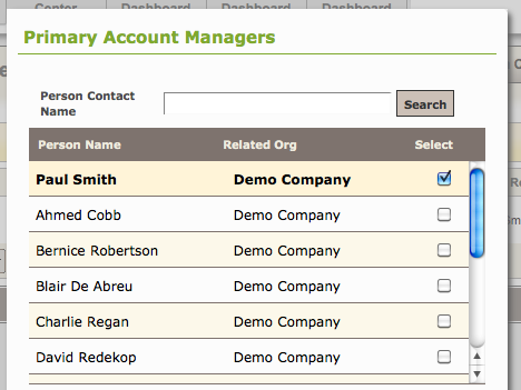 Assign an Account Manager to a Client2